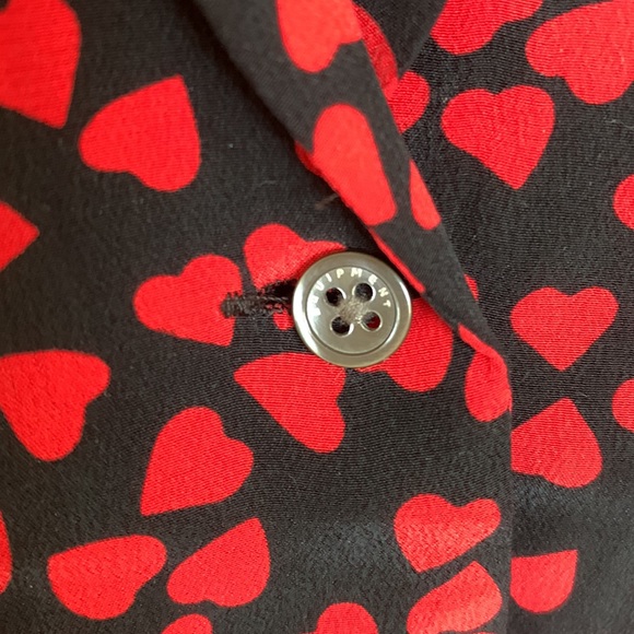 Equipment Femme silk sleeveless button down heart blouse top - Picture 6 of 9